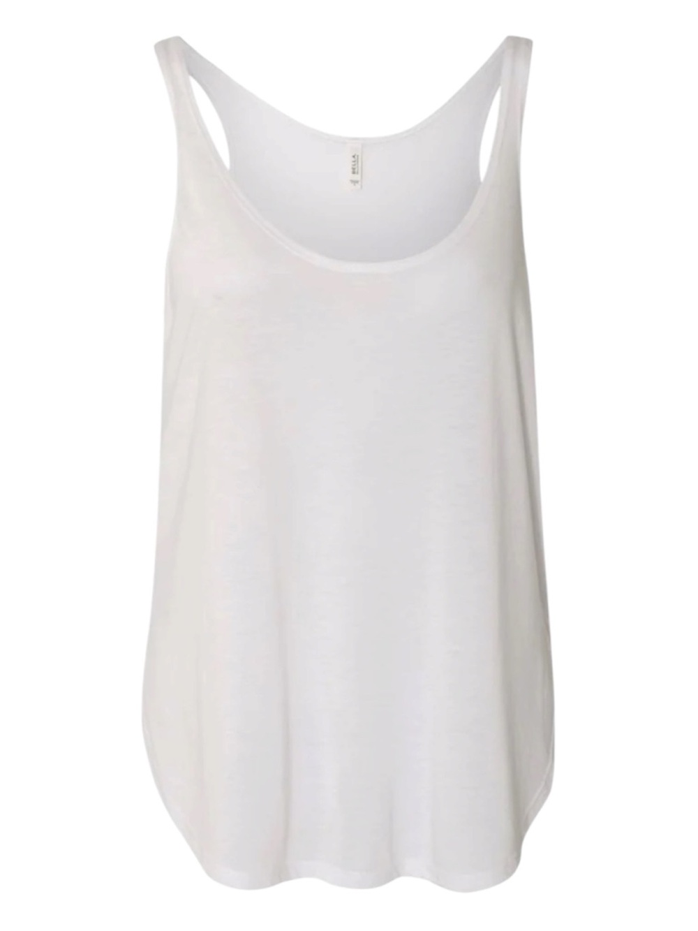 Bella + Canvas Women's Flowy Tank with Side Slit Sz L Soft Comfy Athleisure